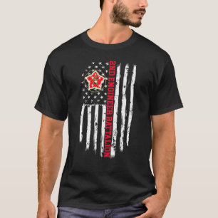 T-shirt 2e Bataillon du génie, drapeau américain Premium