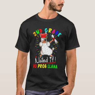 T-shirt 2e Grade Ncloué Pas de Prob Llama Dabbing Llama Gr