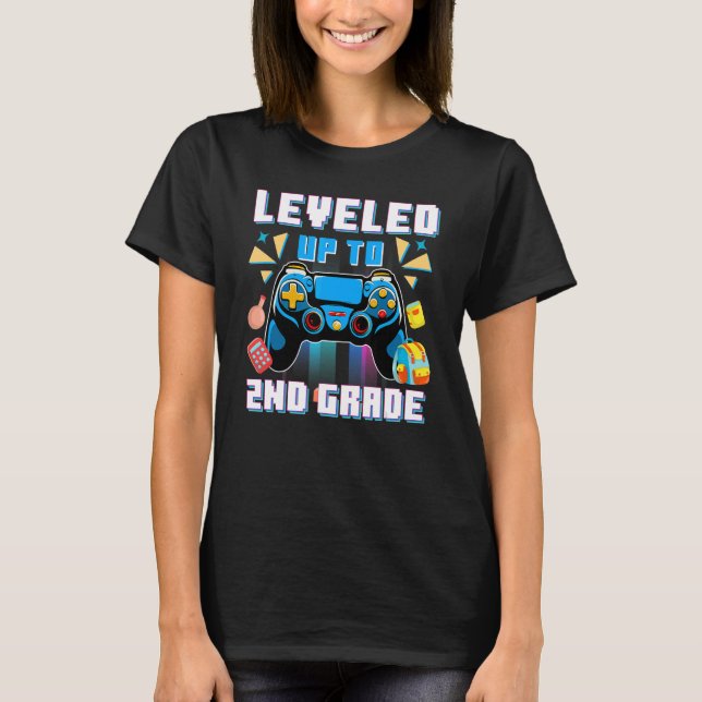 T-shirt 2e Niveau De Jeu Retour À L'École Premier Jour Sec (Devant)