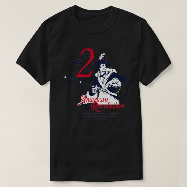 T-shirt 2e révolution américaine (Design devant)