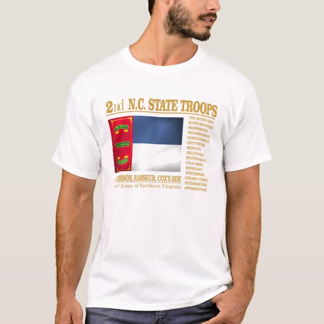 T-shirt 2e Troupes d'état NC (BA2) (Devant)