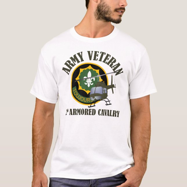 T-shirt 2ème ACR avec OH-58 (Devant)