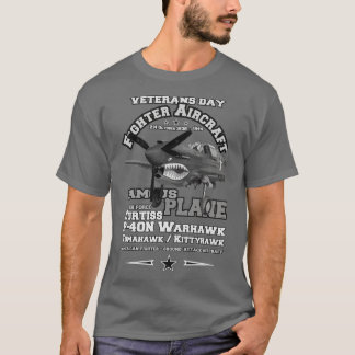 T-shirt 2ème guerre mondiale Curtiss P 40n Warhawk vétéran