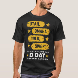 T-shirt 2ème guerre mondiale D Day Beaches World War 2 Arm