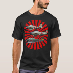 T-shirt 2ÈME GUERRE MONDIALE Warbids Warplanes A6M2 Zero D
