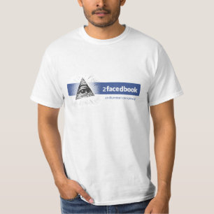 T-shirt 2FacedBook - Une conspiration d'Illuminati