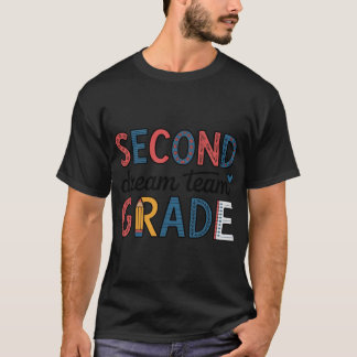 T-shirt 2nd Grade Dreameam Retro Backo Schooleacher Studen