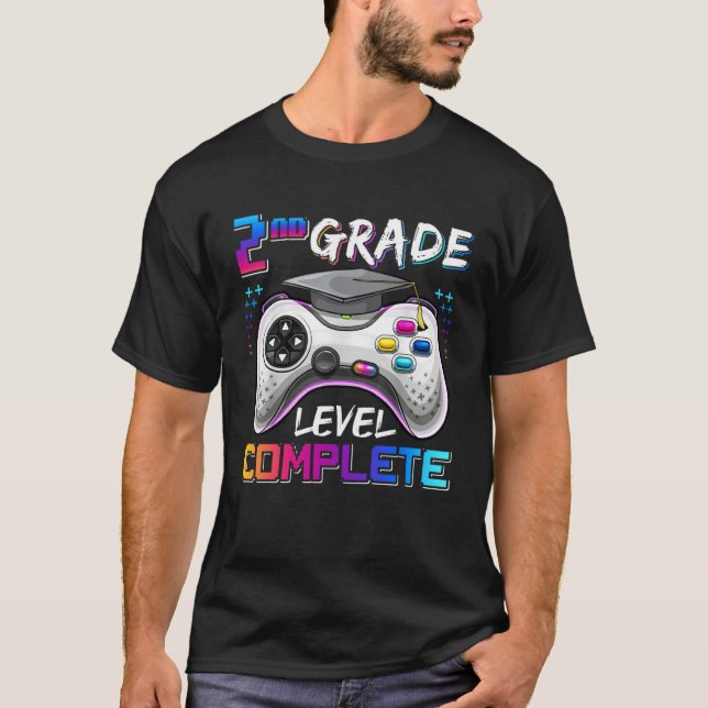 T-shirt 2nd Grade Level Complete Happy Last Day Of School  (Devant)