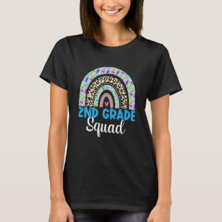 T-shirt 2nd Grade Squad Team Second Grade Rainbow Teacher 