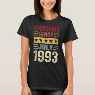T-shirt 30 Anniversaire Awesome depuis Juillet 1993 30e