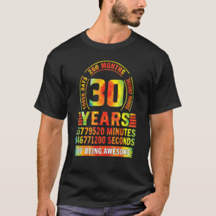 T-shirt 30 Ans 360 Mois D'Être Étonnant 30e Anniversaire