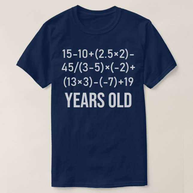 T-shirt 30 Ans Algebra drôle Équation 30e Anniversaire (Design devant)