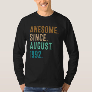 T-shirt 30 Ans Awesome depuis août 1992 30e Naissance