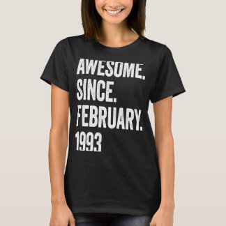 T-shirt 30 ans Awesome depuis février 1993 30e Birt