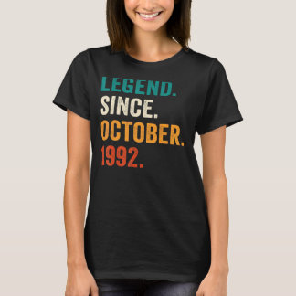 T-shirt 30 ans Old Legend Since October 1992 30th Birth