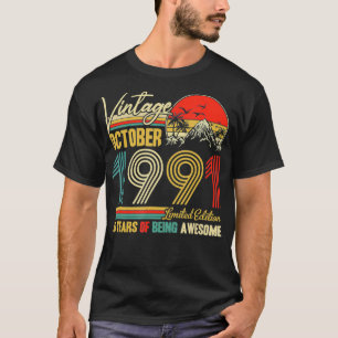 T-shirt 30 ans Vintage Octobre 1991 Hommes Femmes 30th Bi
