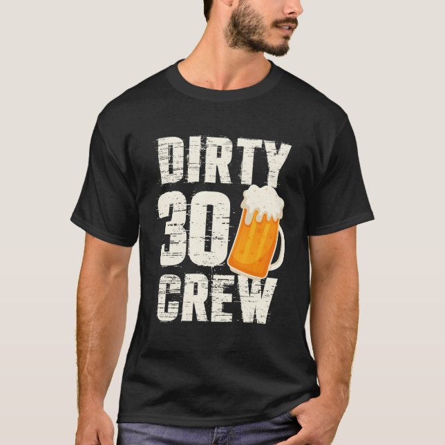 T-shirt 30 Crew Drinking Beers Vin Py (Devant)
