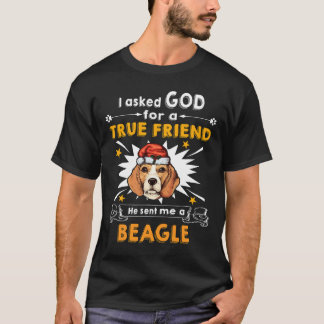 T-shirt 30 Demandé Dieu Véritable Ami Un Beagle