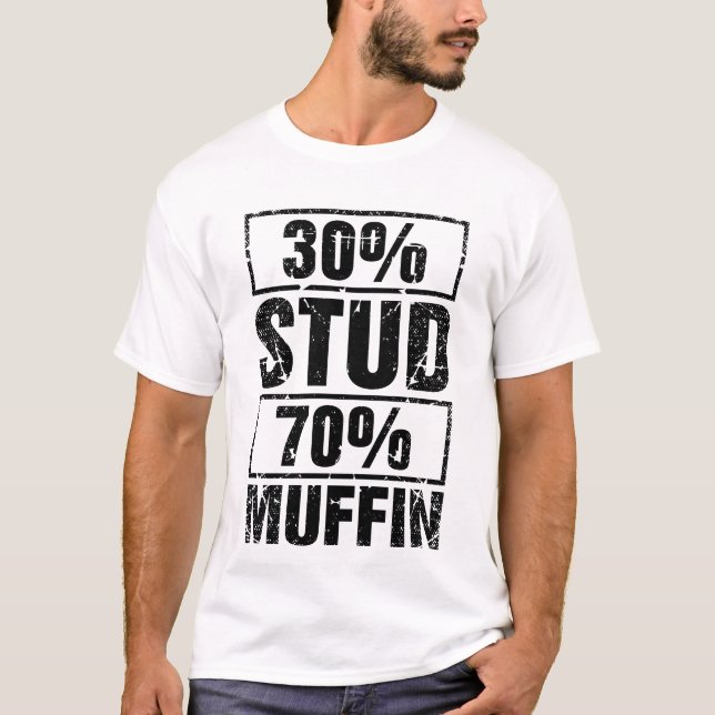 T-shirt 30% Stud 70% Muffin (Devant)
