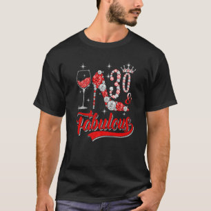 T-shirt 30 Year Old 30 & Fabulous Since 1992 30th Birthday