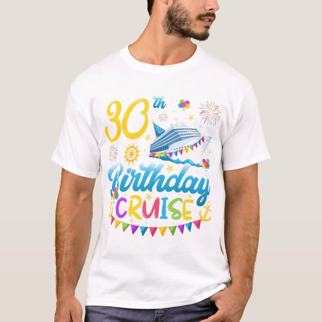 T-shirt 30e anniversaire Croisière B-Day Hommes (Devant)