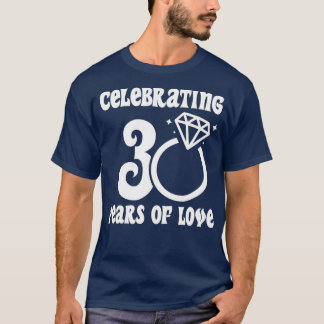 T-shirt 30e anniversaire de mariage marié il y a 30 ans