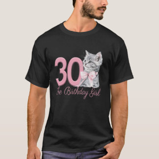 T-shirt 30e anniversaire Fête de chatons Kitten Coquette r