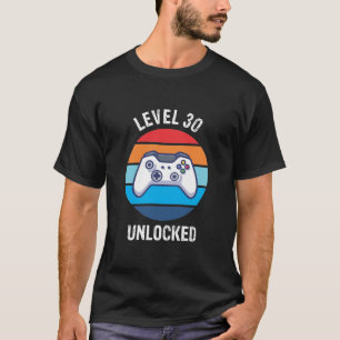 T-shirt 30e anniversaire Gamer Level 30