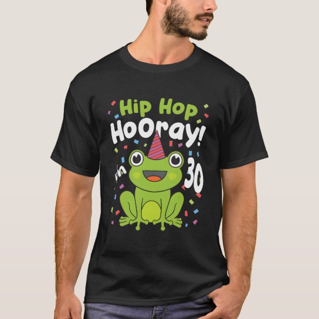 T-shirt 30E Anniversaire Garçon Frog Lover 30 Ancien Funny (Devant)