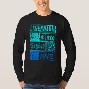 T-shirt 30e anniversaire Légendaire depuis septembre 1992 