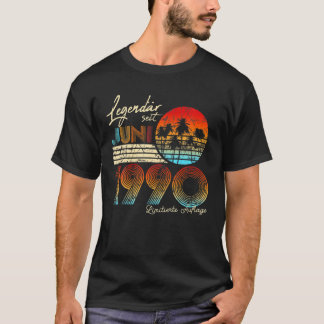 T-shirt 30E Anniversaire Légendaire Vintage Depuis Juin 19
