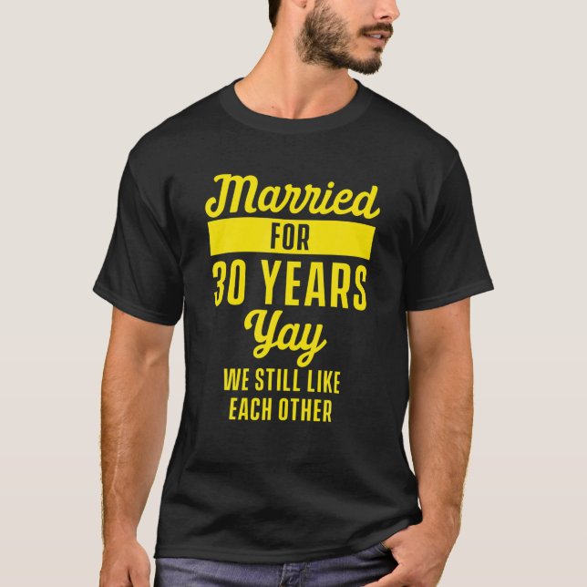 T-shirt 30E Femme Mariage De 30 Anniversaire (Devant)