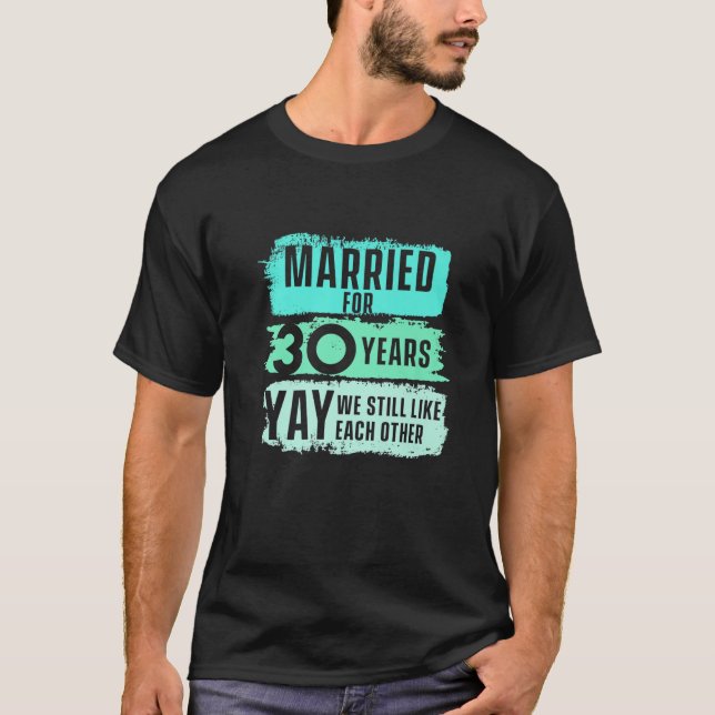 T-shirt 30E Femme Mariage De 30 Anniversaire (Devant)