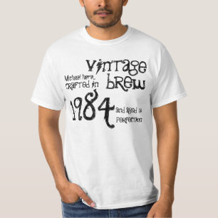 T-shirt 30ème Noir blanc de Brew vintage du cadeau