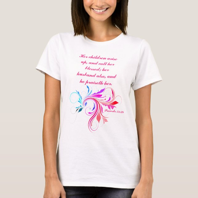 T-shirt 31:28 de proverbes (Devant)