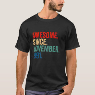 T-shirt 31 Ans 31ème Anniversaire Fantastique depuis Novem