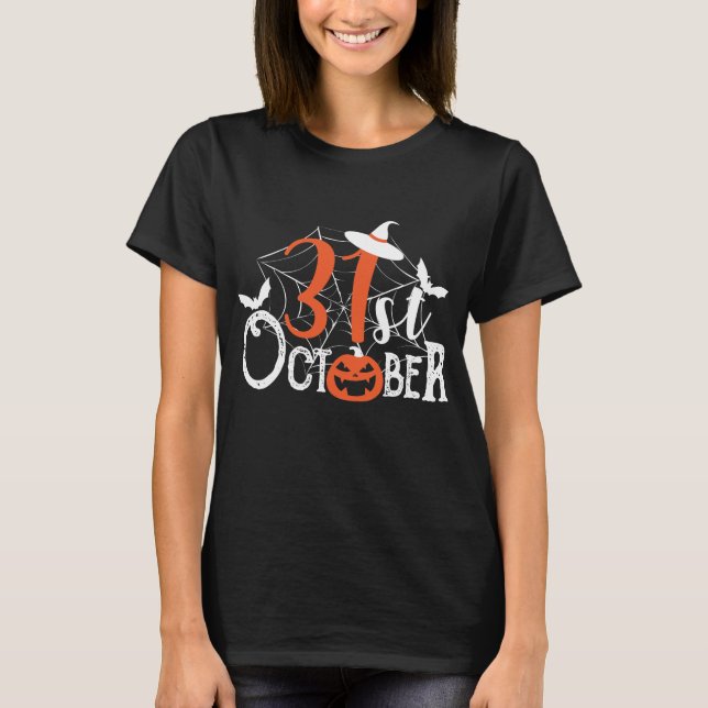T-shirt 31 octobre Fête d'Halloween (Devant)