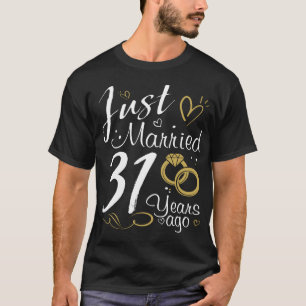 T-shirt 31e anniversaire de Mariage. Marié il y a 31 ans