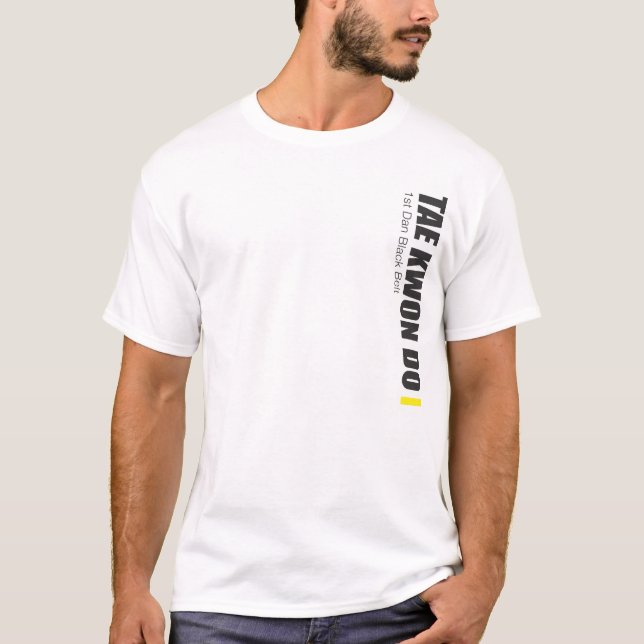 T-shirt 323-1 ?ère chemise du Taekwondo de ceinture de Dan (Devant)