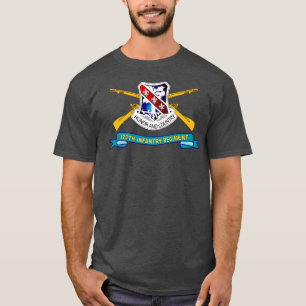 T-shirt 327e Régiment d'infanterie DUI w Br Ribbon X