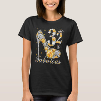 T-shirt 32 & Fabulous 32 Years Old 32th Birthday Diamond C