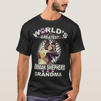 T-shirt 32 plus grande grand-mère berger allemand du monde