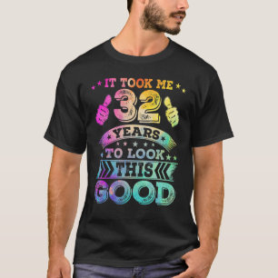 T-shirt 32 Trente-Deux Ans Joyeux 32e Anniversaire Imprime
