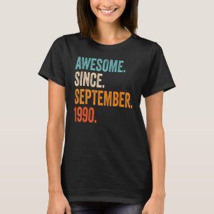 T-shirt 32e anniversaire 33 ans stupéfiant depuis septembr