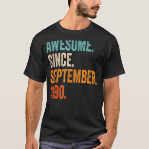 T-shirt 32e anniversaire 33 ans stupéfiant depuis septembr