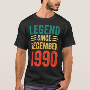 T-shirt 32e anniversaire Légende depuis décembre 1990 32 a