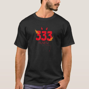 T-shirt 333 Moitié Malin Humour Adulte Graphique Sarcastiq