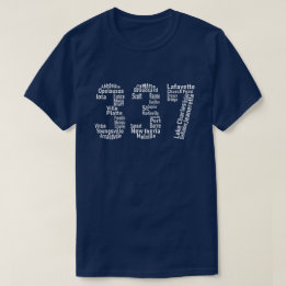 T-shirt 337 régions de Lafayette Lake Charles Louisiane