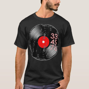 T-shirt 33 45 78 tr/min pour les amateurs de vinyle collec