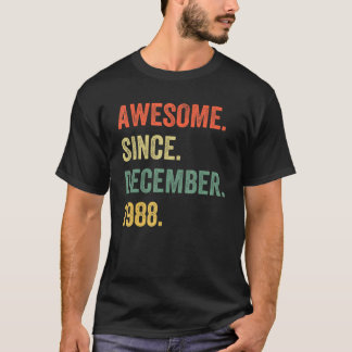 T-shirt 33 Ans C'Est Mon 33e Anniversaire Retro Vintage 19